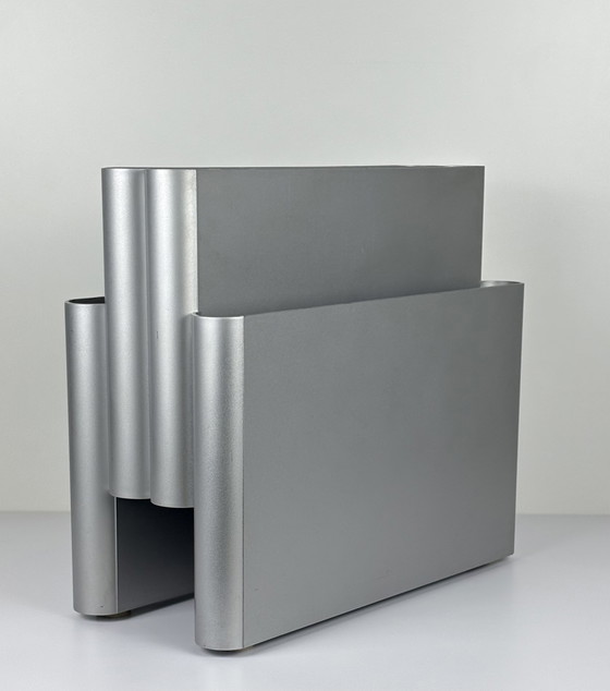 Image 1 of Kartell Design Zeitschriftenhalter Giotto Stoppino metallisch grau