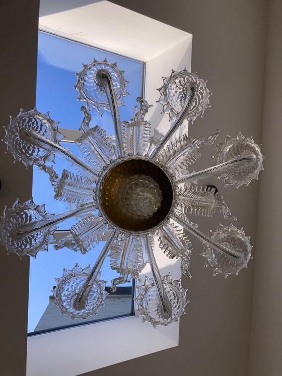 Image 1 of Venezianische Muranoglas-Kronleuchter mit 12 Lichtern