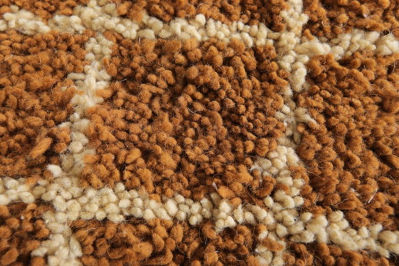 Image 1 of Alfombra marroquí personalizada con diseño de cuadrícula - Alfombra de pelo alto de 300x200 cm - Alfombra Beni ourain