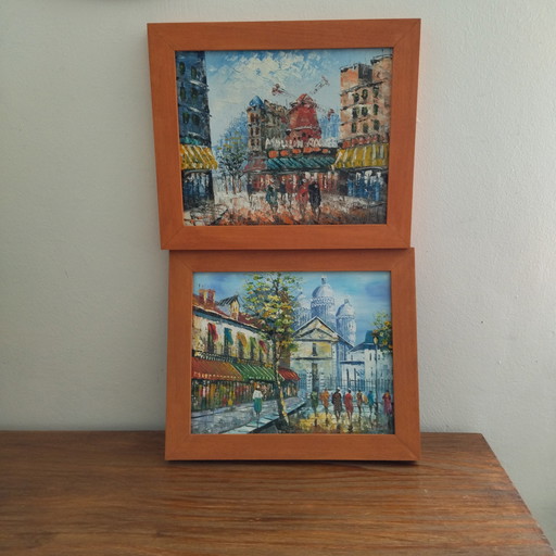 2 paintings by Burnett