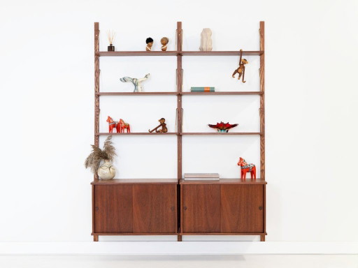 Modulares Regalsystem aus Teakholz, dänisches Design, 1960er Jahre, hergestellt in Dänemark – wandrek, Wood (photo 2 of 15)