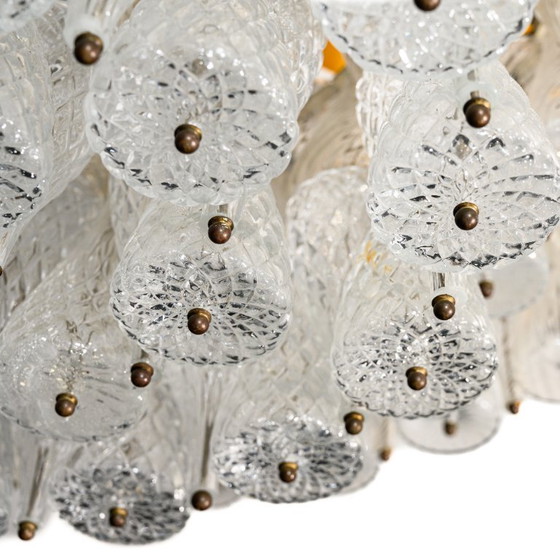 Image 1 of Grande lampadario degli anni '60 dell'iconico Hilton Hotel di Amsterdam attribuito a Seguso