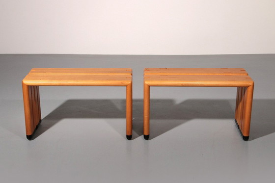 Image 1 of Italian Beechwood Benches from 1960 – Timeless Mid-Century Seating