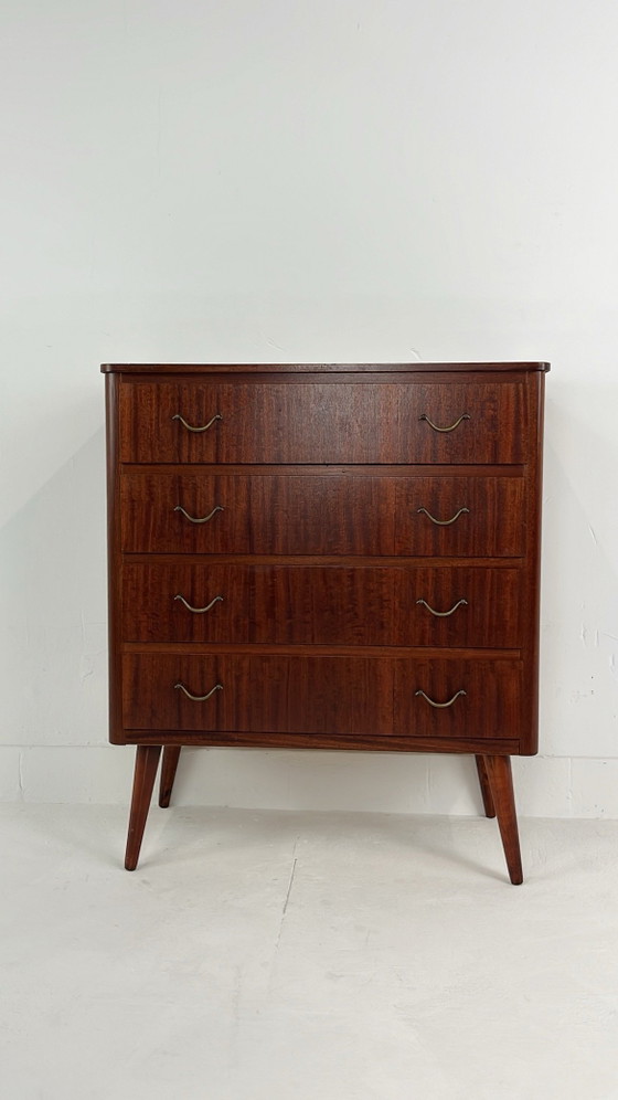 Swedish vintage Chest of drawers – Metal, Mid Century Modern (photo 5 of 12)