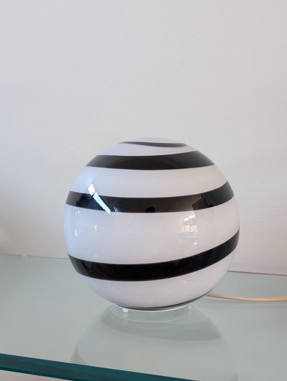 Wofi Leuchten Swirl Black & White Lamp – Tafellampen, Glass, Plastic (photo 2 of 8)