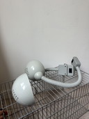 Two vintage Snake wall lamps by Vrieland design 80s