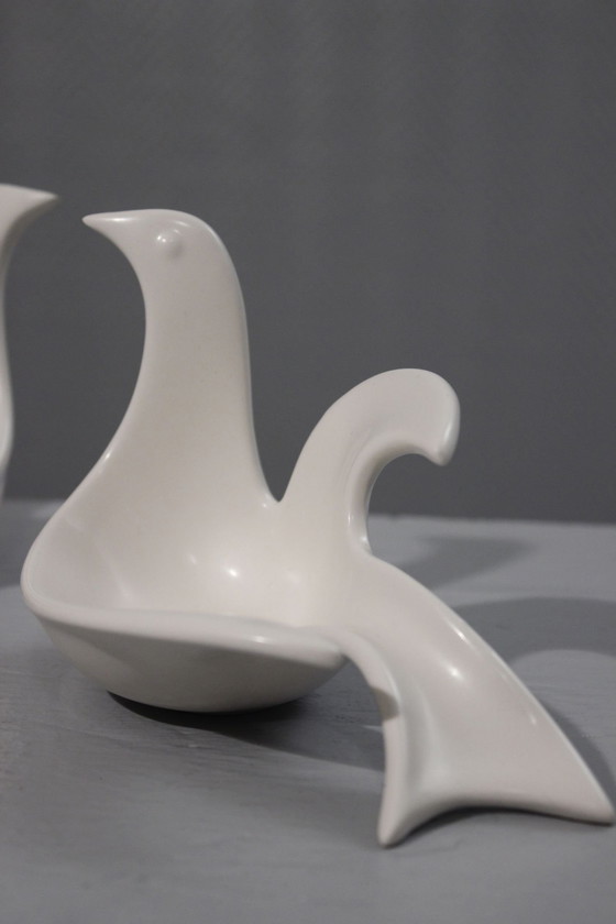 Image 1 of 2 Ceramic photophores dove of peace Jonathan Adler design for Partylite