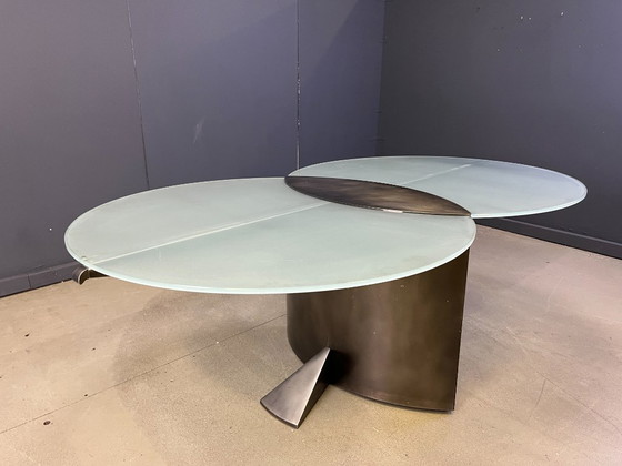 Image 1 of Postmoderne eettafel van Belgochrom, jaren 80.