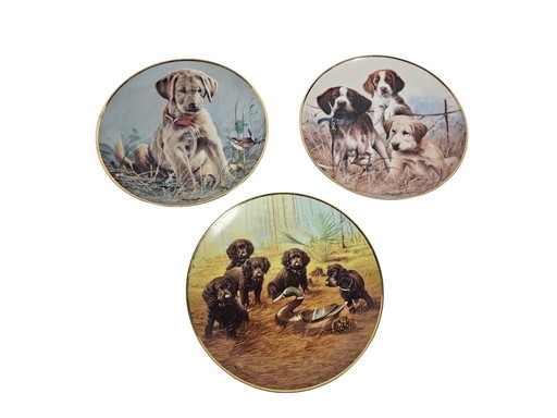 Franklin Mint - design by James Killen - Limited Edition - (set) 3 - Team Practice  -  80's