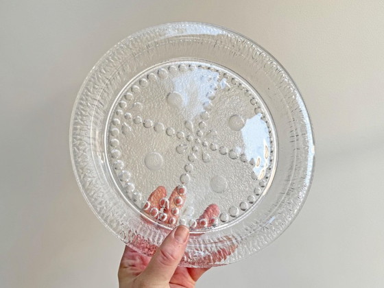 1x Large Vintage Scandinavian Glass Serving Dish – Tableware (photo 6 of 6)