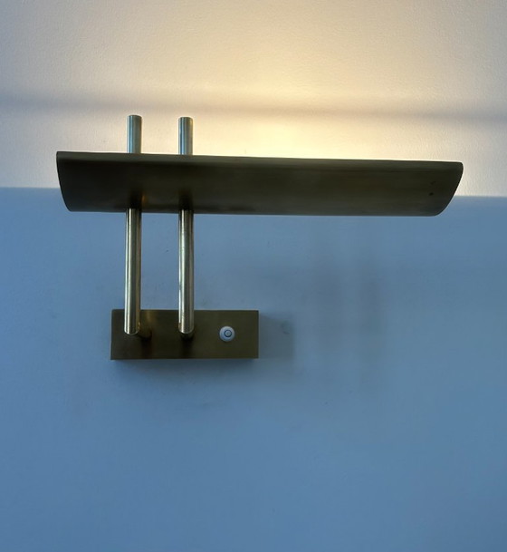 Image 1 of Coppia di applique vintage, ottone, Francia 1970