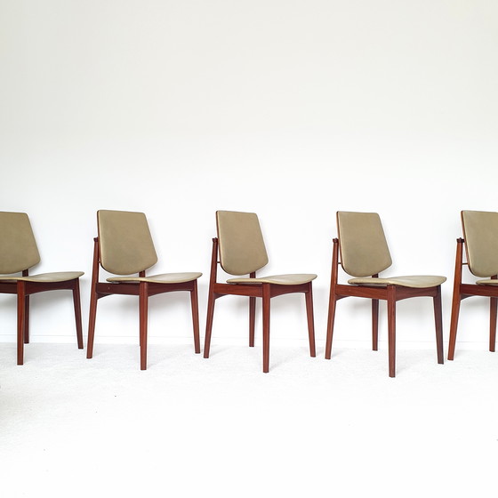 Image 1 of 5 sedie da pranzo Arne Hovmand Olsen