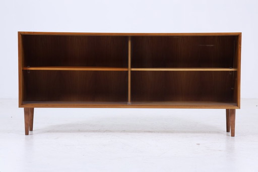 Vintage glass sideboard 60s | Platon series by Lothar Wegner - Mid - Century showcase wood design 3/4 #05-33