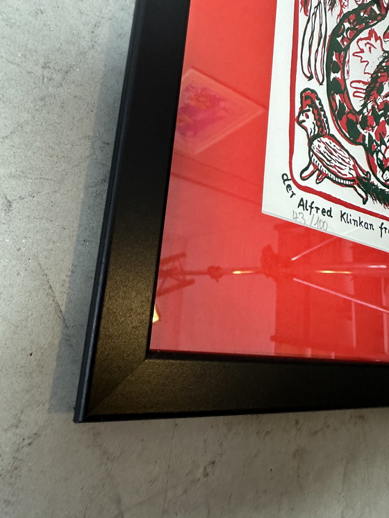 Image 1 of Genummerde zeefdruk - Alfred Klinkan - Gesigneerd