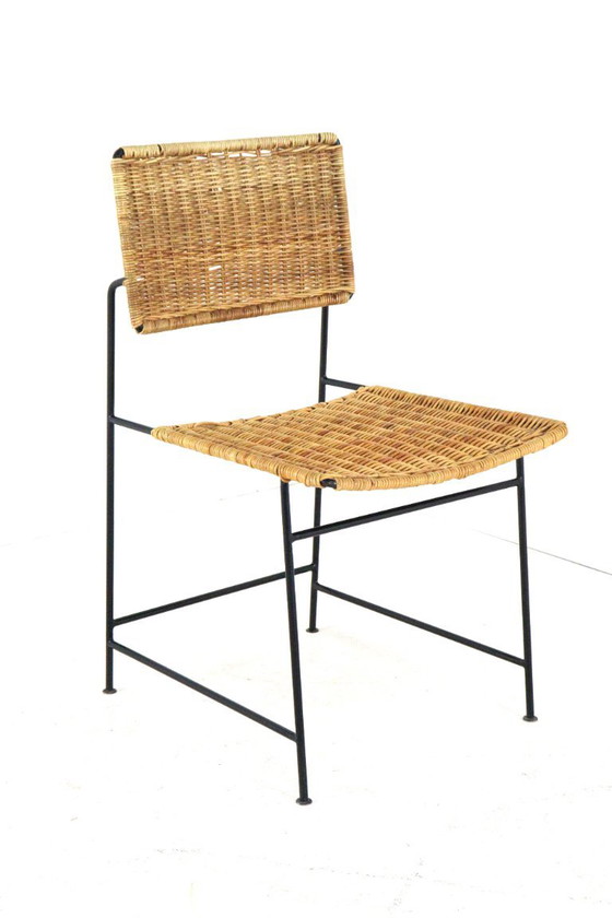 Maria Witzemann For Wilde Und Spieth SW88 Chair | 2 Pieces Available Vintage – Dining chairs, Metal, Wicker (photo 5 of 20)