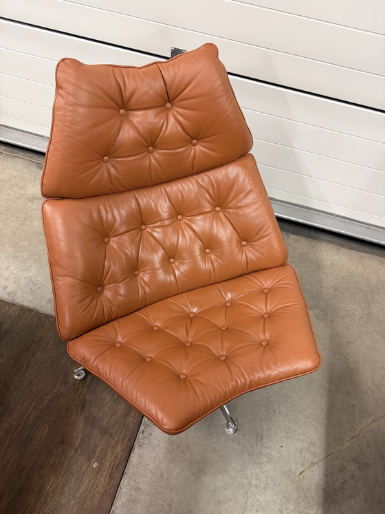 Image 1 of Artifort F588 G. Harcourt in Cognac leather, with 4-star base (rarer!)