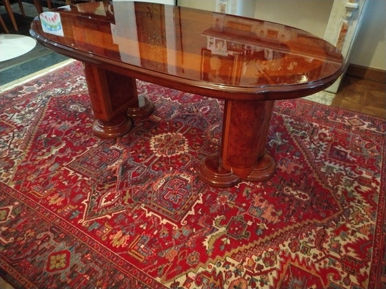 Image 1 of Tavolo da pranzo italiano con 6 sedie in perfette condizioni