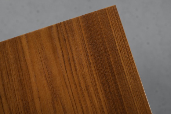 Image 1 of Scrivania vintage in teak stile scandinavo moderno di metà secolo con cassetti, anni '60