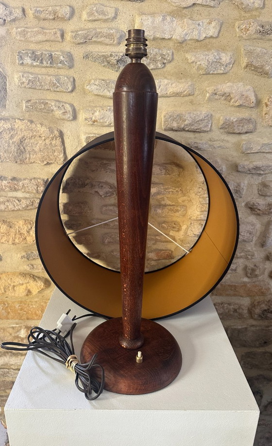 LAMPE ART DECO – Textile, Bois (photo 16 of 16)