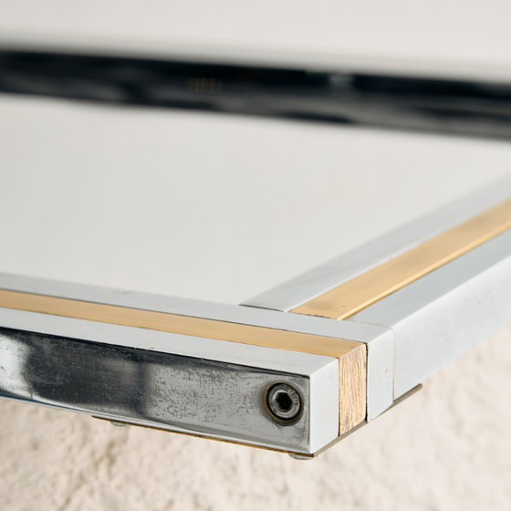 Image 1 of MK11672 Spiegel met messing en chromen frame