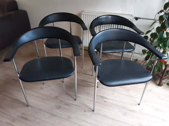 Image 1 of 4 sedie Fasem di Giancarlo Vegni & Gianfranco Gualtierot