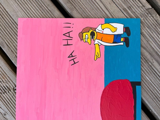 Image 1 of Acrylique sur carton entoilé.  Format 24x30cm. 