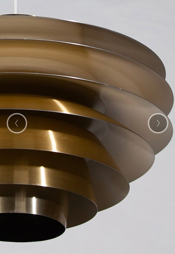 Image 1 of Lampada a sospensione vintage in ottone Svend Middelboe 'Verona'