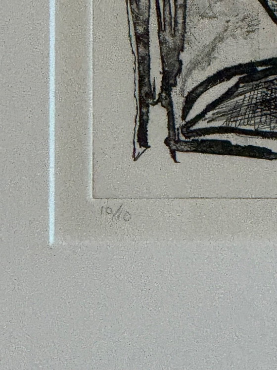 Image 1 of Lucebert (etching 10/10), signed by the artist, 1992