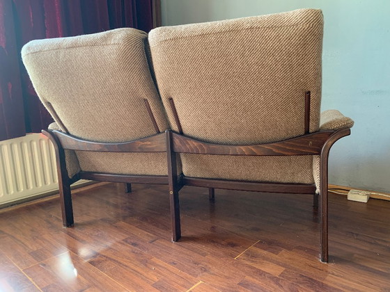Set relax G Möbel: raro divano a due posti e poltrona – Zona salotto, Tessile, Legno (photo 8 of 22)