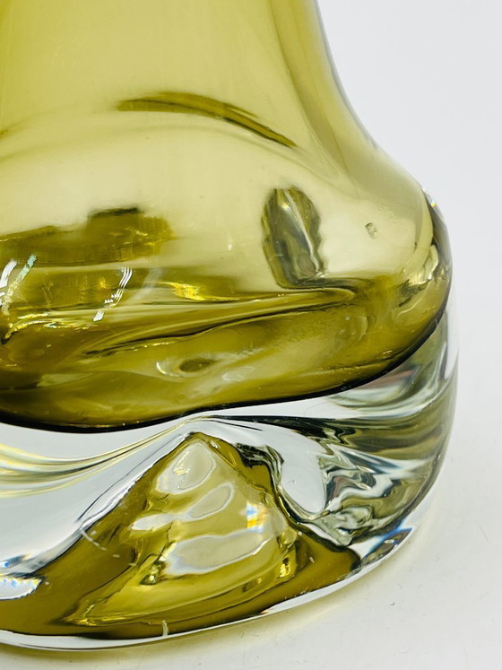 Image 1 of Soliflore Ingrid Glas design Kurt Wokan olive green