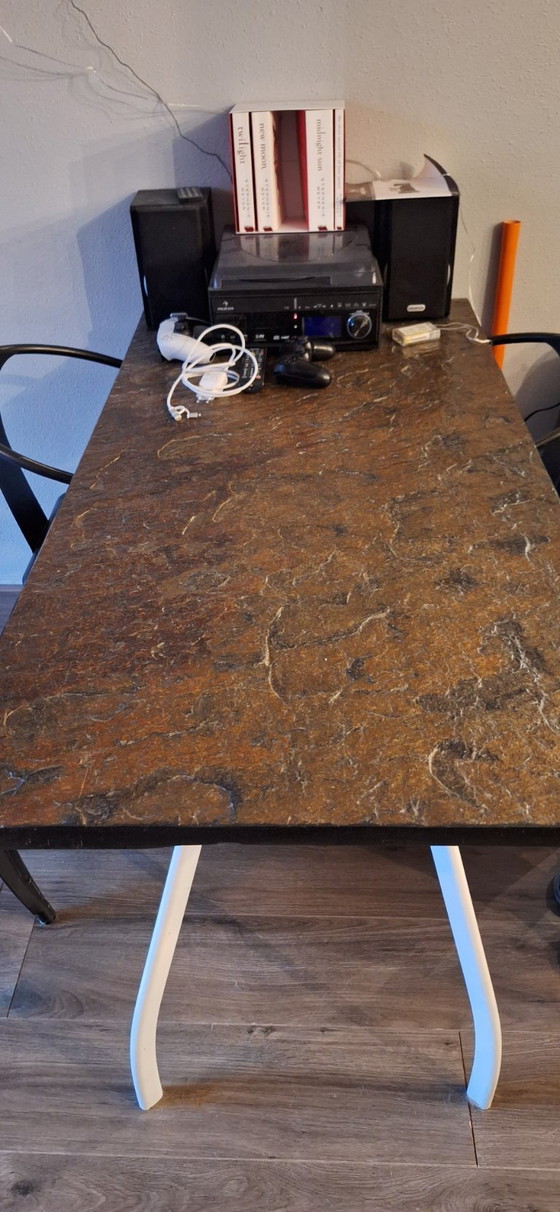 Image 1 of Solid slate table 140x71 heavy quality