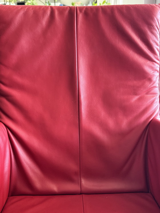 Image 1 of 6x Montis Chaplin Stühle, rot, mit Rollen