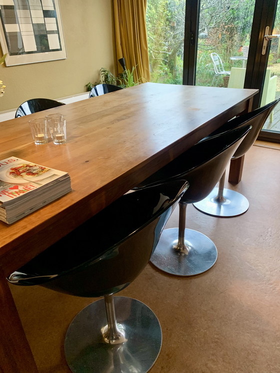 Image 1 of Chaises noires Eros Kartell Starck 6