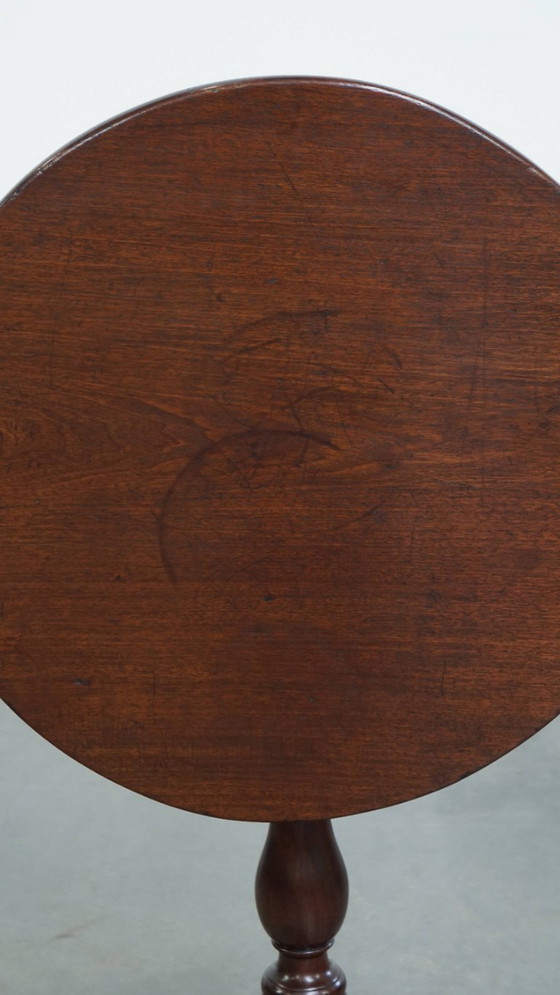 Image 1 of Antiker englischer runder offener Vogelkäfig mit kippbarer Tischplatte/Weintisch