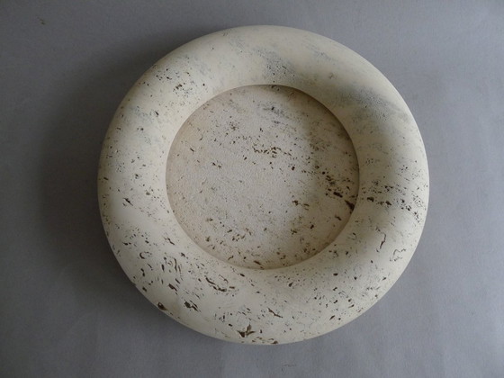 Image 1 of Carrara Traventin Schale Design Alessandro Giusti/ Egidio Di Rosa UP&UP 70s