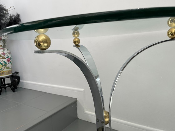Image 1 of Spectacular original French Modernist design side table from the 1970s by Maison Jansen (France)