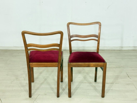 Image 1 of Ensemble de 4 chaises Art Nouveau / chaises de salle à manger – vers 1920