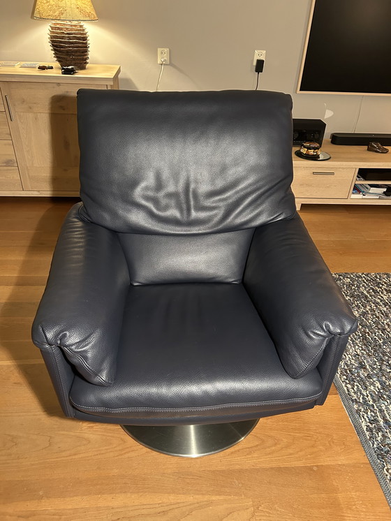 Image 1 of Sillón Leolux Cece azul izgs