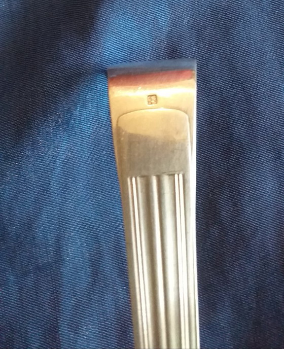 Image 1 of Pinza da zucchero in argento Christofle Modello Ondulation / Mira