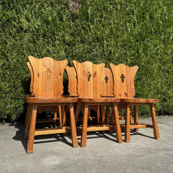 Image 1 of Set van 6 vintage stoelen