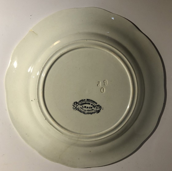 Image 1 of 3x Creil and Montereau talking plates (19th c.)