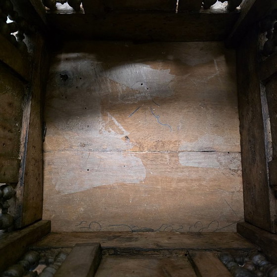 Image 1 of Antique Moroccan mashrabiya side table, late 19th century