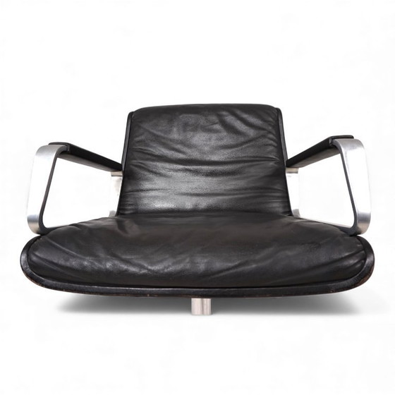 Image 1 of Sedia girevole da conferenza/pranzo Wilkhahn Delta in pelle di Delta Group, 1960