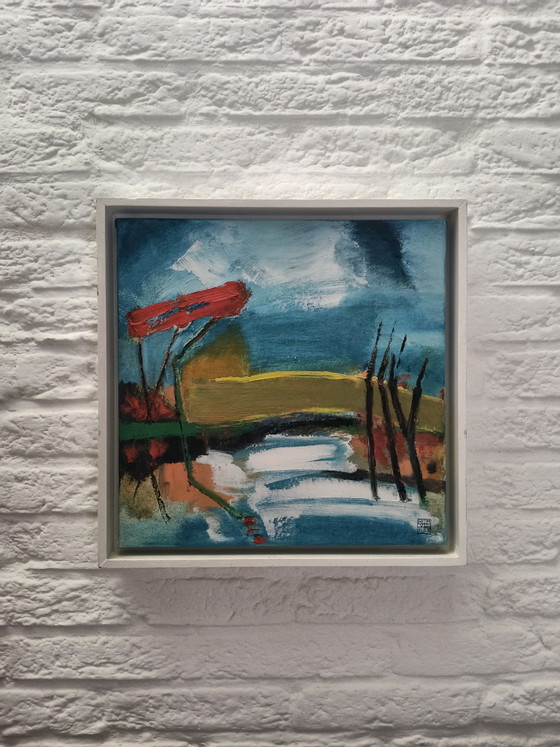 Abstract Impressionist Still Life by Lenie van den Bulk – Paintings & Drawings, Wood, Canvas (photo 4 of 7)
