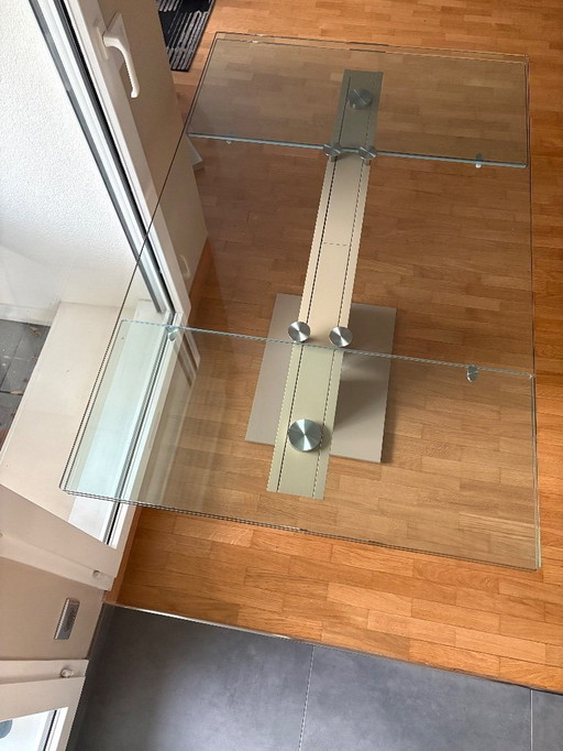 Rocher Bobois glass table