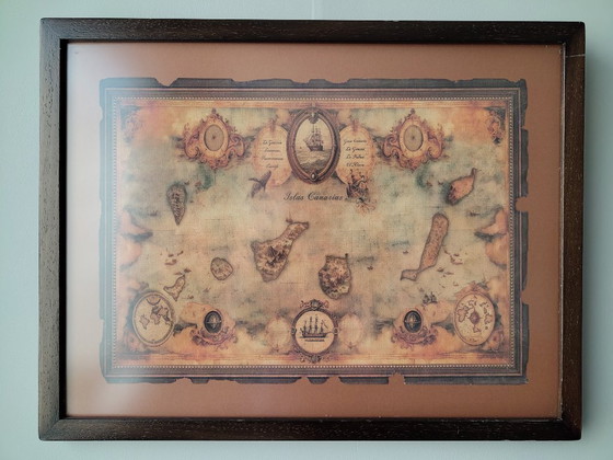 Mappa artistica delle Isole Canarie – La Palma – Stampe artistiche, Glass, Paper (photo 2 of 6)