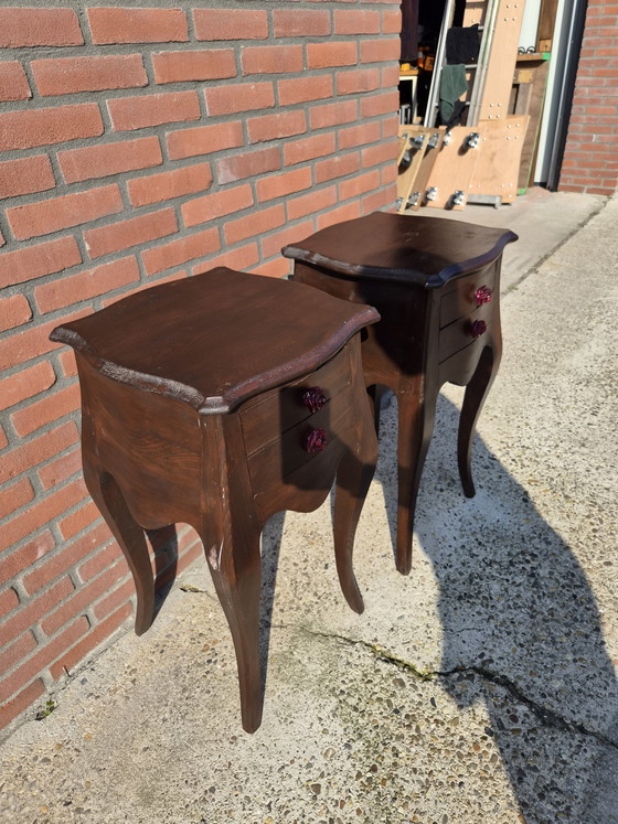 Image 1 of Old set of vintage retro bedside tables