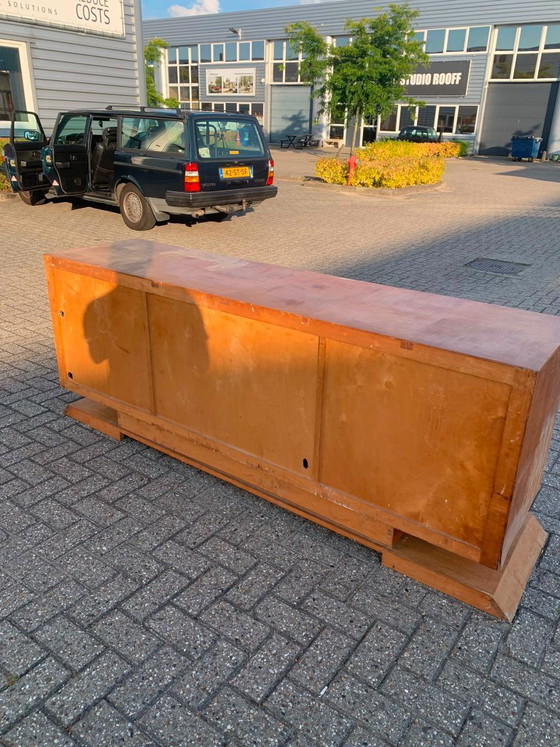 Vintage Houten Dressoir / Sideboard 210 Cm – Karaktervol – Wood (photo 6 of 6)