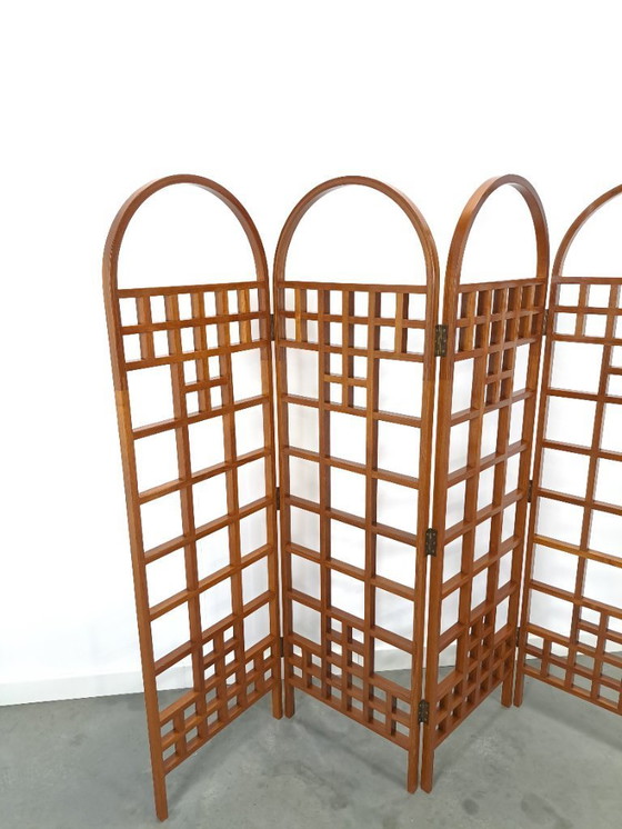 Image 1 of Teak houten kamerscherm roomdivider