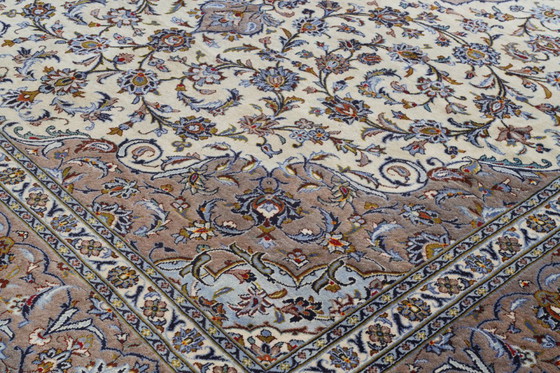 Image 1 of Tappeto persiano Kashan firmato 4,05 x 2,88 Tappeto orientale pregiato n. 24642